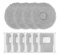 TONIXY Para DJI ROMO S/A/P Robot Vacuum Kit de repuesto, incluye 4 paños de fregona y 6 bolsas de polvo para una limpieza eficiente