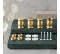 TONIXY Patas de tabla de cortar, estabilizadores de tabla de cortar, almohadillas de latón para elevar y evitar resbalones, construcción de latón macizo con autorroscante