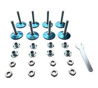TONIXY Patas para muebles, patas ajustables, almohadillas antideslizantes para piso, para sofás, armarios, escritorios, construcción duradera de acero al carbono, capacidad de carga de 40 kg