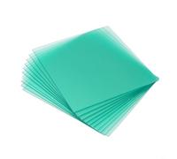 TONIXY Placa de lente de casco de soldadura de policarbonato transparente para reemplazo de oscurecimiento automático solar, hoja protectora resistente al fuego para cortar chispas, verde, paquete de