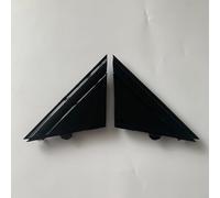 TONIXY Placa del ajuste del triángulo del espejo negro brillante para Fiat 500 2012-2019, moldura exterior L y R, parte no. 1SJ85KX7AA 1SD00KX7AA 1SD00KX7AA