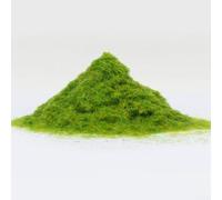 TONIXY Polvo de césped estático de nailon de 3 mm para modelo, paisaje de diorama ferroviario, cubierta realista para terreno de juegos de guerra y diseños, 500 g, amarillo-verde (500 g)