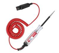 TONIXY Probador 5-48V del voltaje del LCD de Digitaces con el contraluz y el cable extendido de la primavera para el diagnóstico automotriz de la batería, diseño resistente de la construcción del ABS