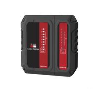 TONIXY Probador de cable blindado Nf-466S para Utp para detección de fallos de cable de teléfono de red Stp con alimentación automática y unidad remota desmontable rojo negro