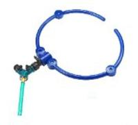 TONIXY Sistema de anillo de riego de árbol de 360 grados con aspersores circulares de 13 pulgadas, dispositivo de riego de raíces profundas ABS para árboles, macizos de flores y arbustos (1 unidad en