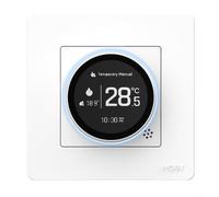 TONIXY Smart Knob Termostato Star Ring Series Para MOES Para TUYA Para ZIGBEE Pantalla De Brillo Ajustable Pantalla Multilingüe Agua Caldera Eléctrica Control De Calefacción Calibración De Temperatura