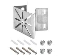 TONIXY Soporte vertical de montaje en poste en acero inoxidable con bucles seguros para Eufy para SoloCam S340, acabado plateado compacto 8×7.5x6cm