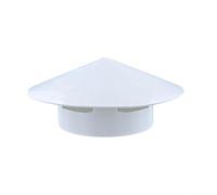 TONIXY Tapa de lluvia de PVC para ventilación de techo, capucha redonda multifuncional de 75 a 160 mm, resistente a la intemperie, instalación rápida, protección de ventilación de chimenea y conducto