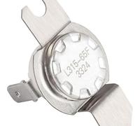 TONIXY Termostato de secadora de alto límite WE4M137, control de temperatura L315-65F, para modelos GE/Hotpoint/Kenmore, construcción de metal