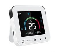 TONIXY Termostato inteligente inalámbrico para Tuya Smart WiFi Control de temperatura y humedad Termostato infrarrojo con pantalla LCD a color