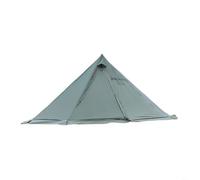 TONIXY Tienda caliente con estufa Jack pirámide tienda de campaña 5M resistente al viento poste de aluminio para invierno nieve camping senderismo al aire libre marrón (verde)