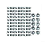 TONIXY Tornillo de techo de metal, tapas de rosca, sello de techo para reparación de granero al aire libre y revestimiento de metal, acero galvanizado de 3,5 x 3,5 cm, ajuste fácil de instalar (100