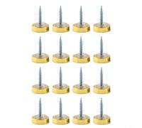 TONIXY Tornillos decorativos de latón, montaje en espejo, kit de fijación de letreros para armarios y paneles de arte, base de acero inoxidable de 4 mm x 25 mm, resistente a la oxidación, paquete de