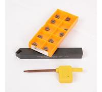 TONIXY Torno de torneado externo de acero de aleación 12X100mm con 10 insertos de carburo CCMT060204 Semiacabado mano derecha de alto agarre Mantenimiento rápido para metalurgia
