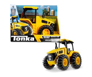 Tonka Basic Fun Steel Classics Tractor, 6222, Tractor Agrícola Juguete, Juego de Vehículo Agrícola para Niños, Niñas, Niños y Niños Pequeños, Tractor Duradero de Acero Laminado en Frío