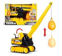 Tonka Bola de demolición de Acero, fabricación Duradera de Acero auténtico, Juguete de demolición Amarillo con acción Realista, para niños y niñas de a Partir de 3 años