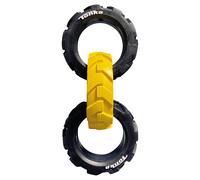 Tonka Flex Banda de Rodadura 3-Ring Tug 19CM - Juguete,Juguetes Cordón,Amarillo