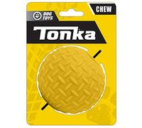 Tonka Juguete de bola de goma para perro de 3.5 pulgadas, color amarillo