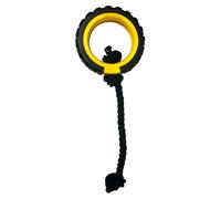 Tonka Juguete Para Perros Mega Rueda Con Cuerda 15cm - Goma Y Cuerda, Duradero