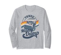 Tonka Mighty Dump Distressed Vintage Portrait Manga Larga