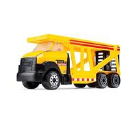Tonka Steel Classics Car Carrier, 6263, Acero laminado en frío, Juguete transportador duradero para juegos en interiores y exteriores, Juego de vehículos imaginativo y creativo para niños de 3+ años