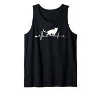 Tonkinese Cat Heartbeat Funny Kitten For Cats Lovers Camiseta sin Mangas