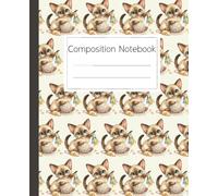 Tonkinese Composition Notebook for Cat Lovers and Pet Owners with Cute Kitten Design: A Pretty Aesthetic Journal for Students and Teachers to Write Notes and Daily Thoughts