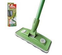 Tonkita | Kit atrapapolvo con 10 repuestos, 1 Escoba con 10 paños para Suelo y Muebles, Mango Modular, Escoba atrapapolvo, ecológico y Fabricado en Italia