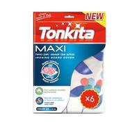 Tonkita | Maxi Funda para Tabla de Planchar de 140 x 50 cm, Funda para Tabla de Planchar de algodón Rizado y Suave muletón, con Borde elástico, para Tablas de Planchar de hasta 132 x 42 cm, Fabricada