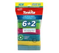 Tonkita | Microfibras Paños Multiusos 8 Suaves paños 30 x 30 cm | Elimina la suciedad obstinada, atrapa el polvo y la suciedad