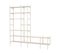 TÔNN furniture Estantería de TV Portal. Off white. 244 cm