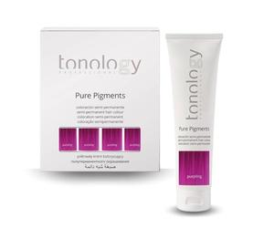 Tonology Pure Pigment Purpling | Tinte Semipermanente sin Amoniaco, Tinte Fantasía, Mascarilla, Aporta Nutrición y Brillo, Púrpura - 1 Unidad 100ml
