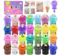 Tonsooze 28 Piezas Color Conjunto de Limo Esponjoso de Chonsooze, Mini Esponjoso Kit de Limo de Bricolaje, Juego de moco Esponjoso, Regalo de Fiesta para niños, niñas y niños