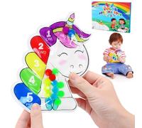 TonStyle Color Matching Toys, Juguetes Sensoriales De ClasificacióN De Colores,Educational Sensory Toys Sorting Unicornio Fidget Game For Quiet Motor Skills Development Color Matching Educational Toy