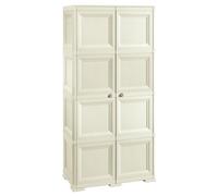 Tontarelli - 4 módulos con Puertas en Acabado Madera + 2 Soportes Opcionales Beige