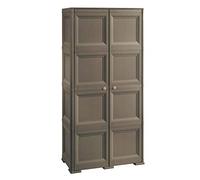 Tontarelli Armario Omnimodus - 4 módulos con 4 estantes y 4 Compartimentos Abiertos Modelo Wengé, Madera, Chocolate