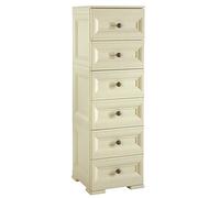 Tontarelli - Cajonera Alta 6 Cajones Slim Gris