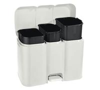 Tontarelli Cubo de basura diferenciado Patty Bianca 13 + 8 + 12 litros