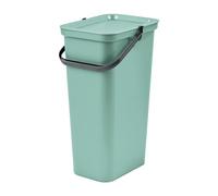 Tontarelli - Papelera MODA con asa 40L salvia/grafito