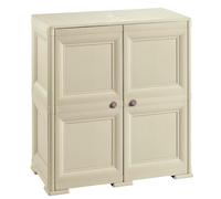 Tontarelli S.p.A. Multiuso OMNIMODUS 2 Ante, 2 Moduli Mobile contenitore, Plastica, Angora