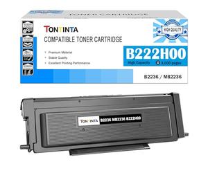 TONTINTA B222H00 B2236 MB2236 Cartucho de Tóner Reacondicionado Alta Capacidad 3000 páginas Negro para Impresora B2236dw MB2236adw MB2236adwe MB2236i