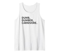 Tonto, Tonto, carnívoro. Veganos Equipo Vegano Love Animales Camiseta sin Mangas