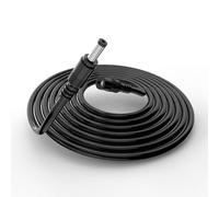 Tonton Cable de Extensión 15W 5m 12V 1,25A para Alexa Echo Dot (3.ª/4.ª Gen), Echo Dot con Reloj, Echo Show 5, Fire TV Cube (Negro, 18AWG)