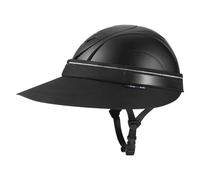 Tontron Visera extraíble para Casco, Parasol extraíble con Solapa para el Cuello (Negro y Dorado)
