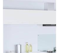 Tonture Armario colgante de madera blanco 80 x 31 x 40 cm con mucho espacio de almacenamiento y 2 puertas para cocina y comedor, solución práctica de almacenamiento para vajilla y utensilios de cocina