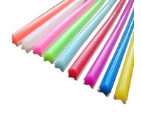 TonuuoDC Difusor de tira de neón LED de silicona flexible de 6 mm, 10 opciones de color, 1-10 metros de longitud, fácil de cortar para hacer letreros de bricolaje (verde, 1 metro)