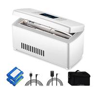 Tonuuoei Enfriador de insulina portátil con batería 10,000 mAh, Caja refrigeración medicamentos Viaje Recargable por USB, termostato 2 a 8 ℃ para Viajes, Coche, hogar y Oficina,