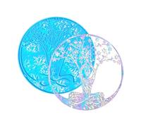 TONXX Molde para decoración de Pared de árbol de Vida, Moldes de Resina epoxi de Cristal holográfico, Molde de Silicona para Colgar en la Pared, Herramienta de fundición Artesanal DIY