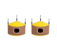 TONXX Nido de pájaro cálido para invierno, para acurrucarse, hamaca colgante, accesorios de felpa para hámster, jerbo, loro, pequeño animal, cama para hámster, casa cálida