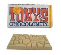 Tony Chocolonely | Barra De Chocolate Blanco | Tony'S Chocolonely White | Chocolate De Comercio Justo | 6.34 Onza De Peso Total | Total De 180 Gramos